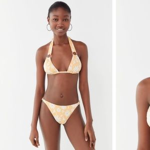 Out from under floral bikini